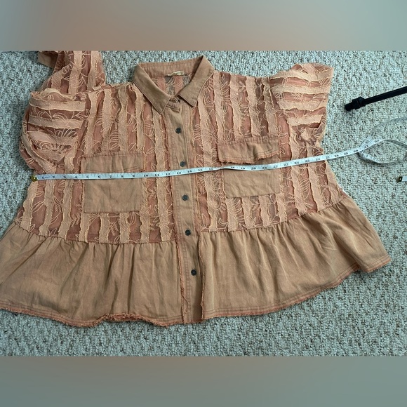 Pol peach Lace blazer size S - Picture 6 of 7